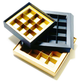  Inserts with frame and cells in cardboard