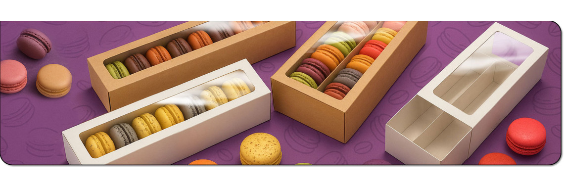 Boxes for Macarons for immediate delivery from stock