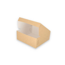 Classic Cake Box 250x250x100  mm Natural Brown (100-pack)