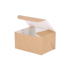 Classic Cake Box 140x100x75 mm Natural Brown (100-pack)