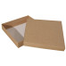 Sample: Sober-series box and lid 125x125x32 mm natural brown 