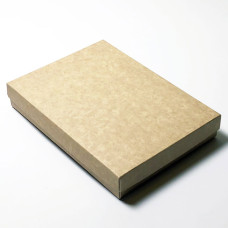 Sober-series box and lid 220x160x32 mm natural brown (100-pack)