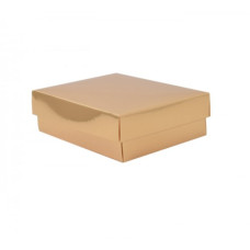 Sober-series box and lid 112x82x25 mm gold (100-pack)