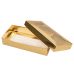 Sober-series box and lid window 159x78x32 mm gold (100-pack)