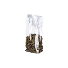 Cellophane bag 70x40x195 mm plastic OPP bag with glued block bottom (100-pack)