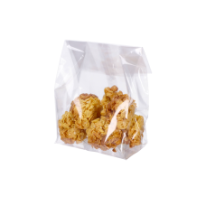 Cellophane bag 140x80x240 mm plastic OPP bag with glued block bottom (100-pack)