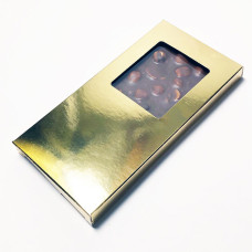 Sample: Box for chocolate cake 160x80x15 mm gold glossy 