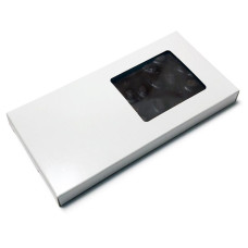  Box for chocolate bars 160x80x15 mm white glossy (100-pack)