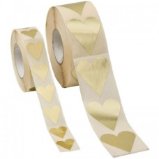Hearts gold 19x24 mm (1000-pack)