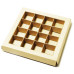 Praline insert with frame 160x160x19 mm natural brown (100 pcs)