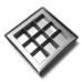 Sample: Praline insert with frame 125x125x19 mm black 