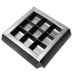 Sample: Praline insert with frame 125x125x19 mm black 