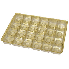 Insert 220x160x20 mm 24p gold (100-pack)