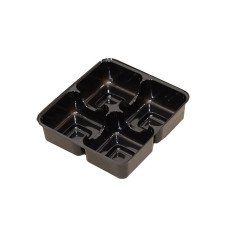 Insert 78x82x20 mm 4p black (100-pack)