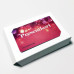 Box for gift card 112x82x25 mm matte white incl insert (100-pack)