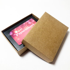 Box for gift card 112x82x25 mm brown nature incl insert (100-pack)