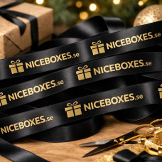 Gift ribbon with your own print 15mm, 3000 meters (300m/roll x 10 rolls)