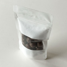 Standup pouches white window 85x50x145 mm 100-pack