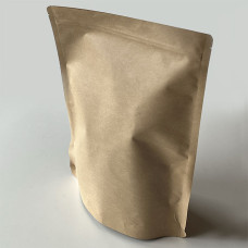 Standup pouches brown kraft 130x70x225 mm 50-pack